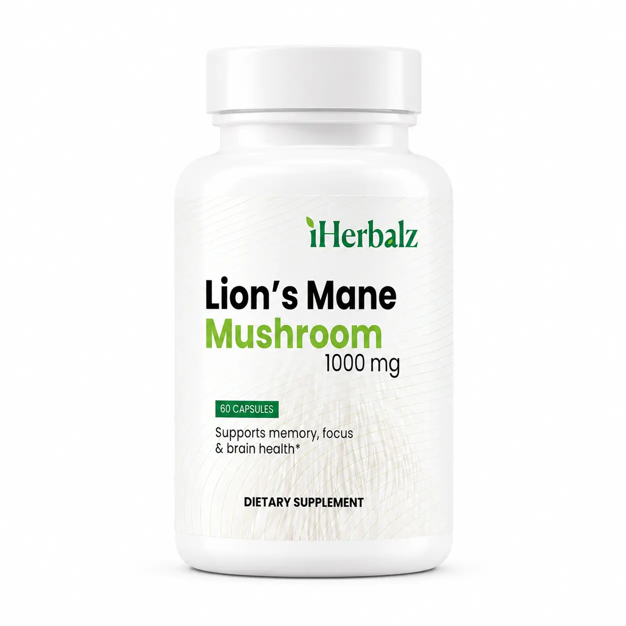 iHerbalz Lion's Mane Mushroom 1000 mg