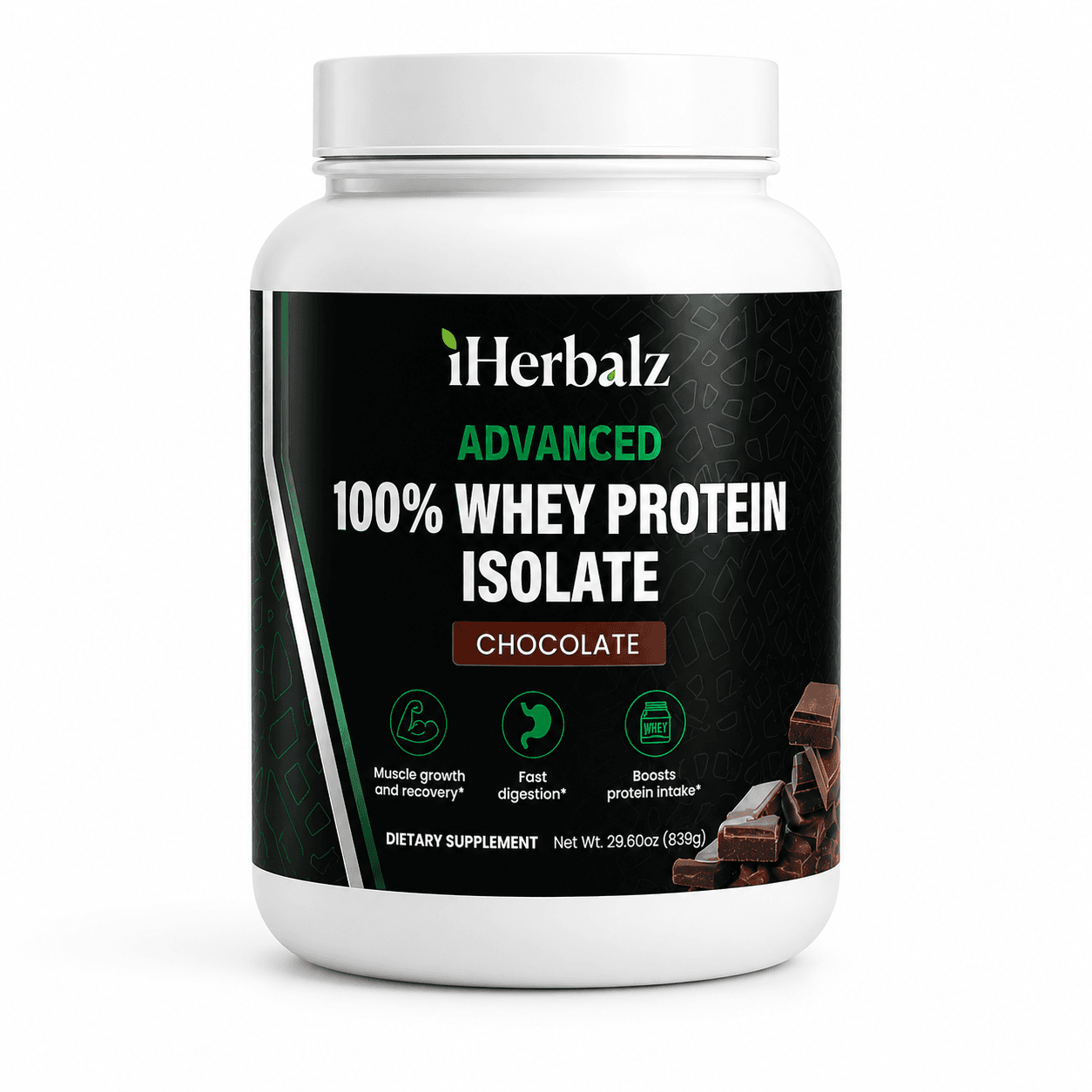 iHerbalz Advanced 100% Whey Protein Isolate (Chocolate)